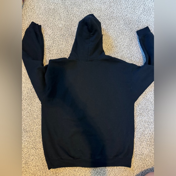 Black White Human Hoodie Sweatshirt - Picture 5 of 5